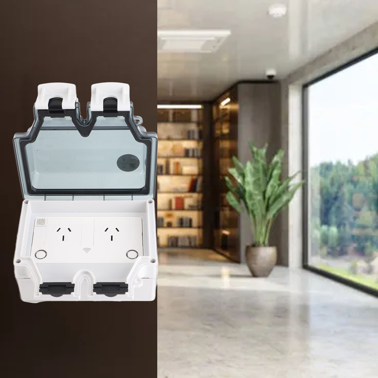 Outdoor Power Outlet Weatherproof - Waterproof Socket WiFi Socket WiFi Intelligent