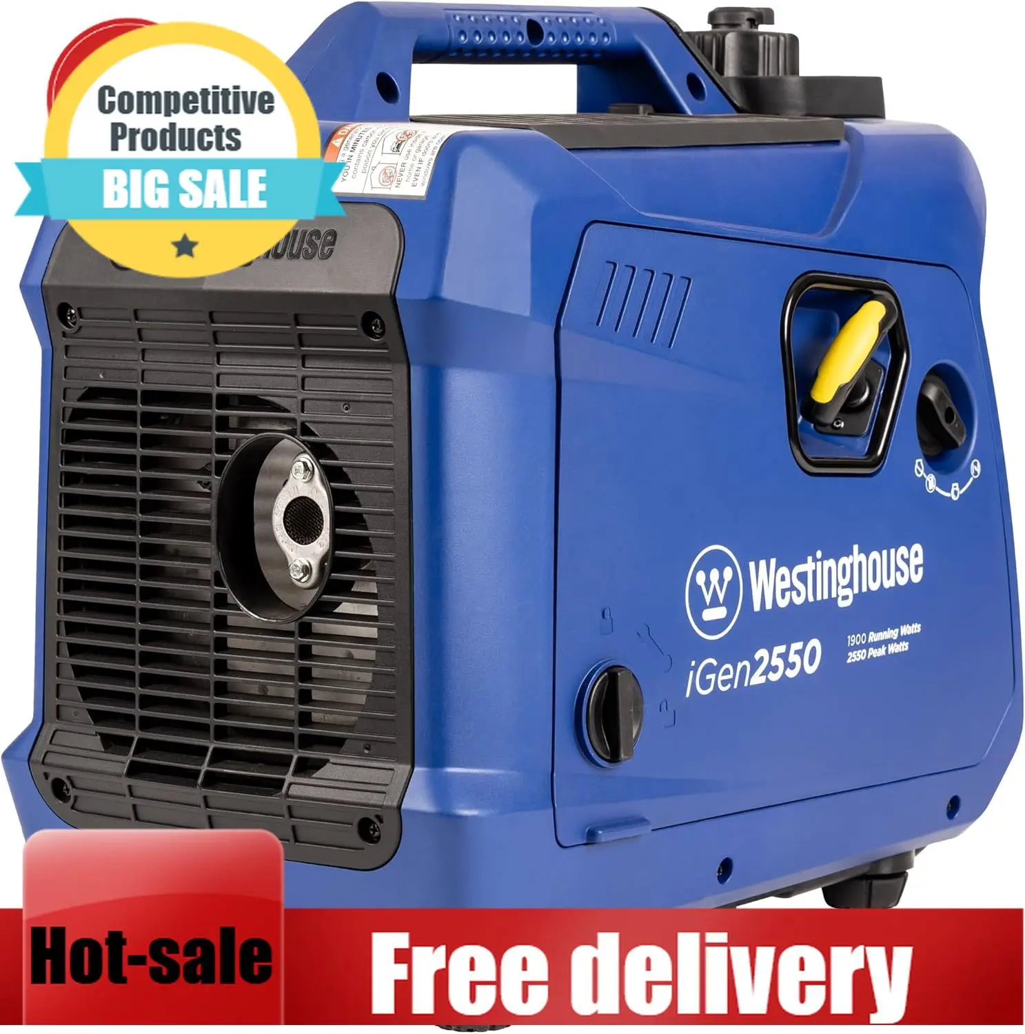 Portable Generator Inverter - Home Backup-2550 Peak Watt Super Quiet