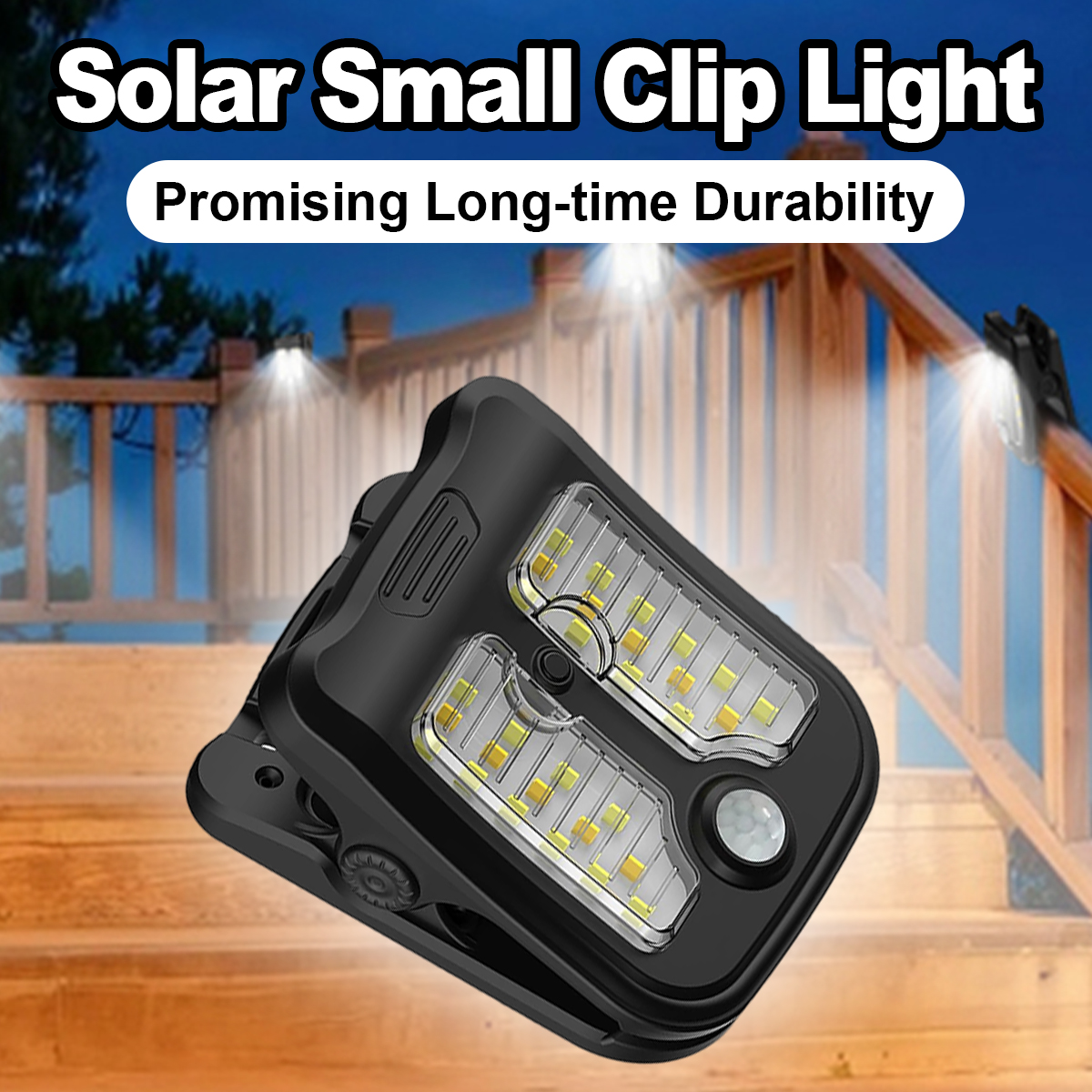 Outdoor Power Outlet Weatherproof - Solar Clip Led Light Motion Sensor
