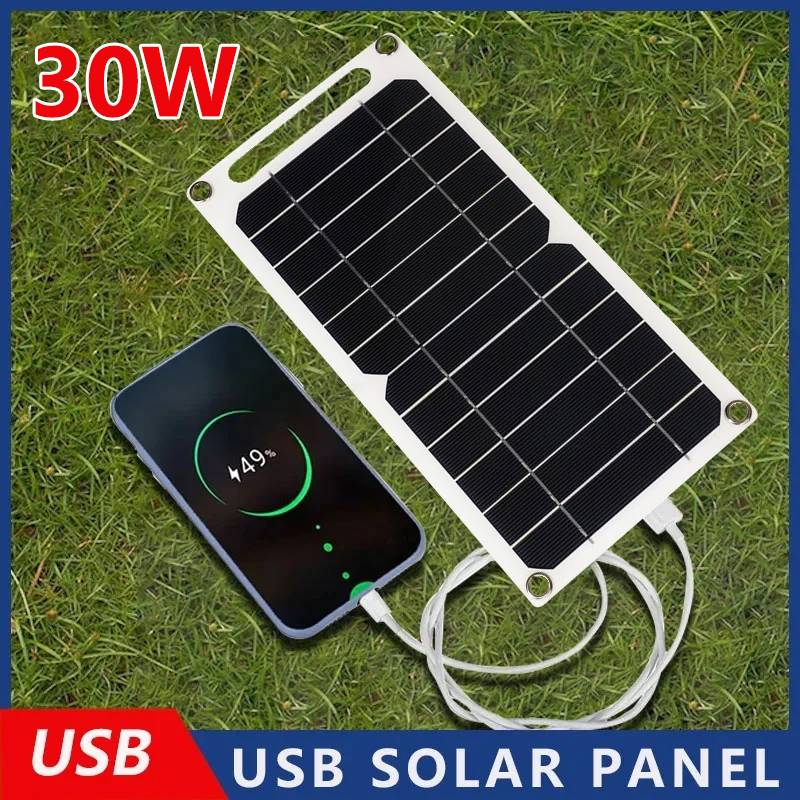 Outdoor Power Bank - 30W Solar Panel with USB Portable