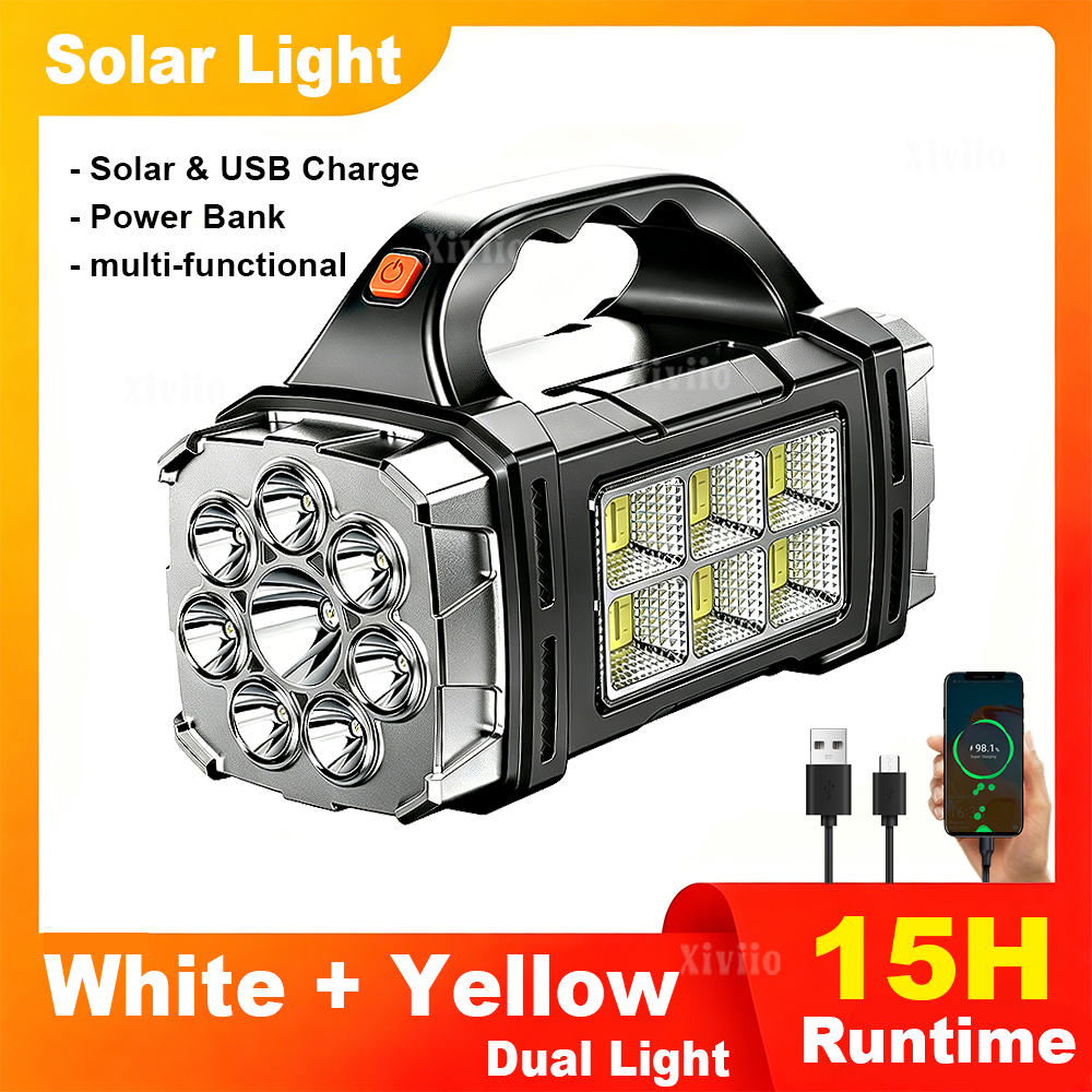 Outdoor Power Bank - New Upgrade High Power LED Solar