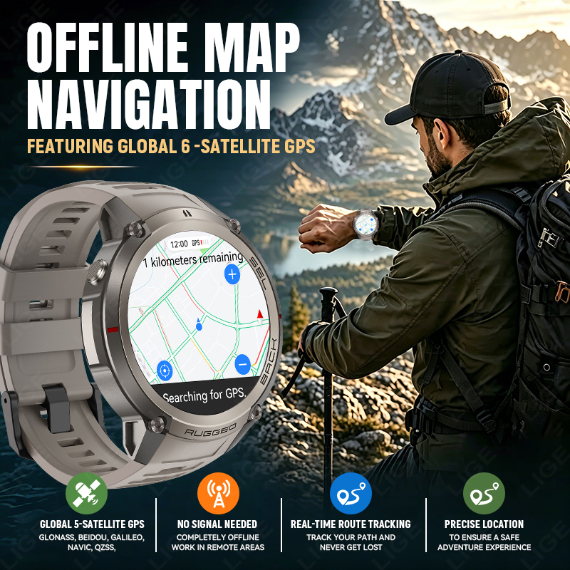 LIGE New GPS Route Navigation  - Outdoor Power Meter avaliação e preço