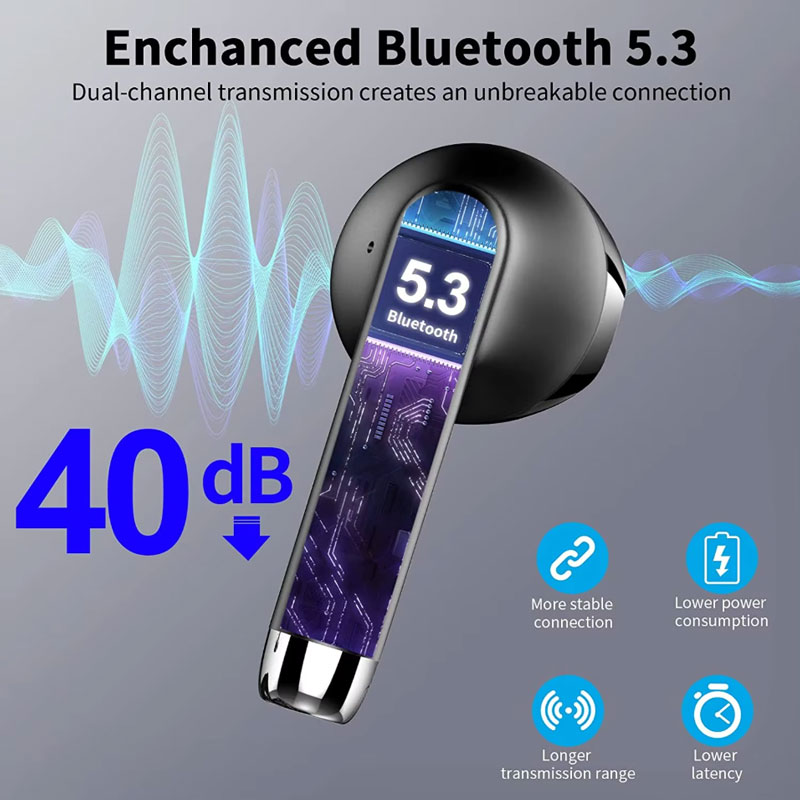 TWS Wireless Bluetooth 5.3 Ear - Outdoor Power Adapter Usb avaliação e preço