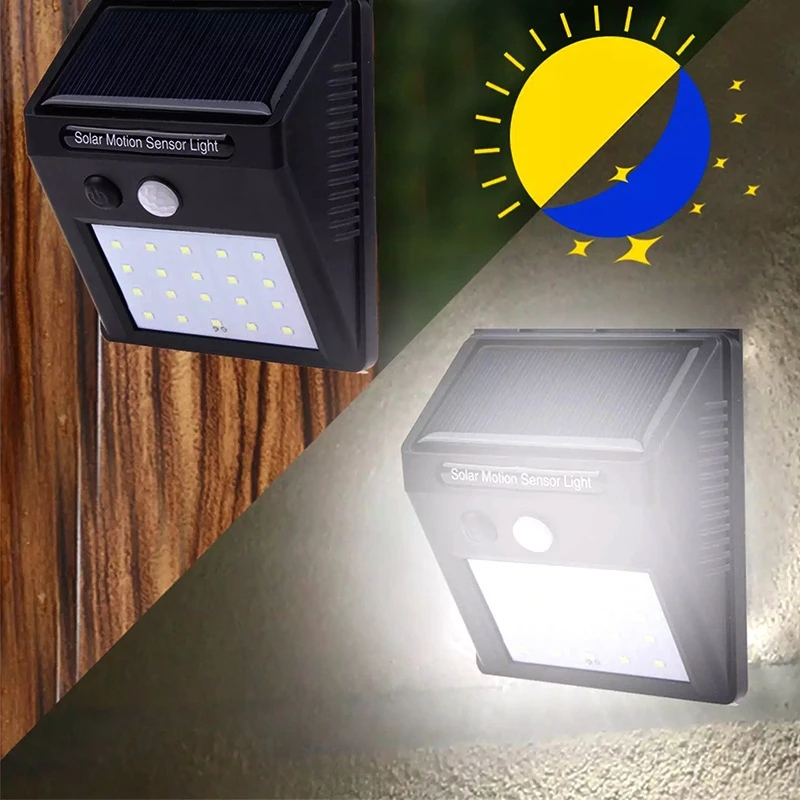 30 LED Solar Motion Sensor Wal - Outdoor Power Outlet Weatherproof avaliação e preço