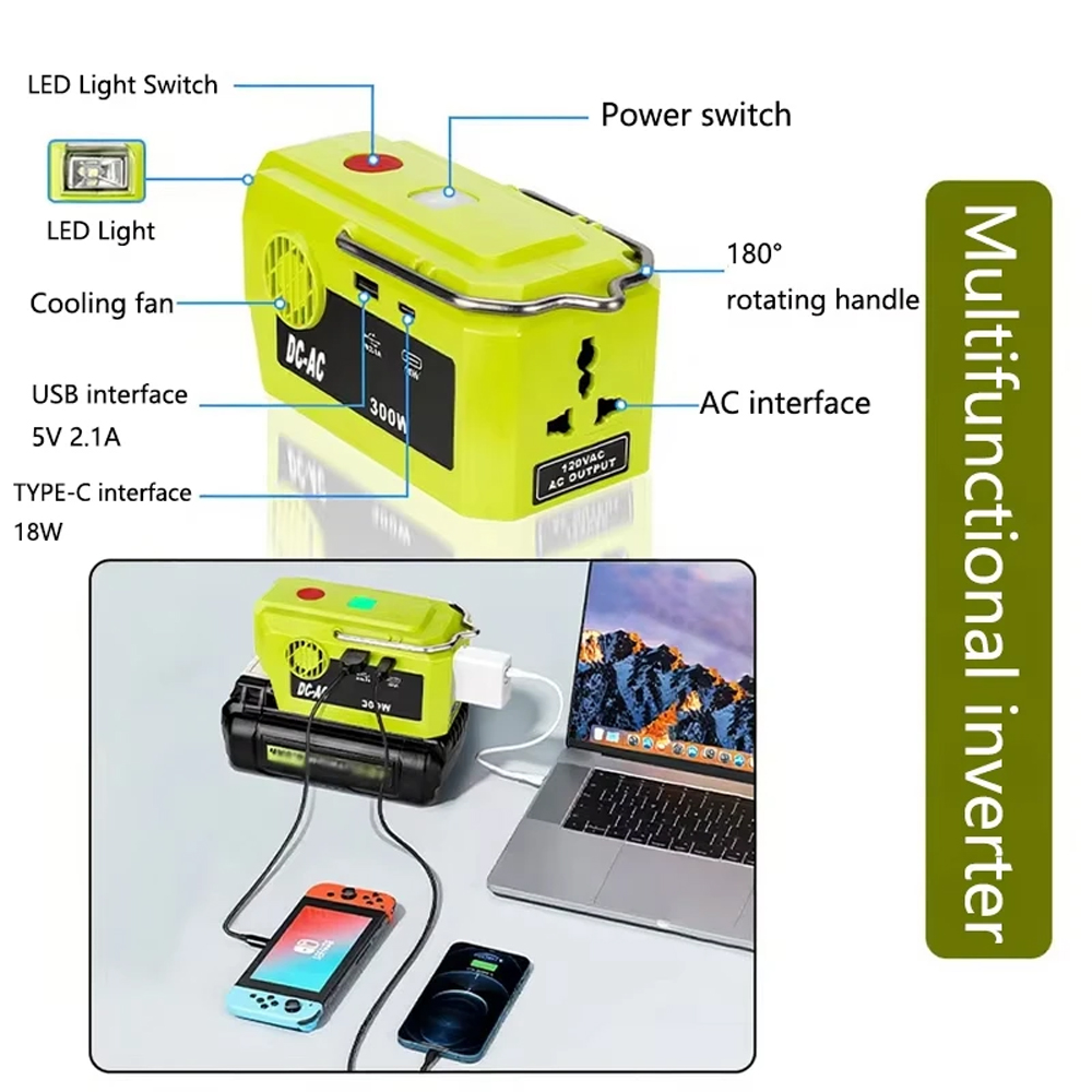 NEW Portable Power Inverter fo - Outdoor Power Adapter Usb avaliação e preço