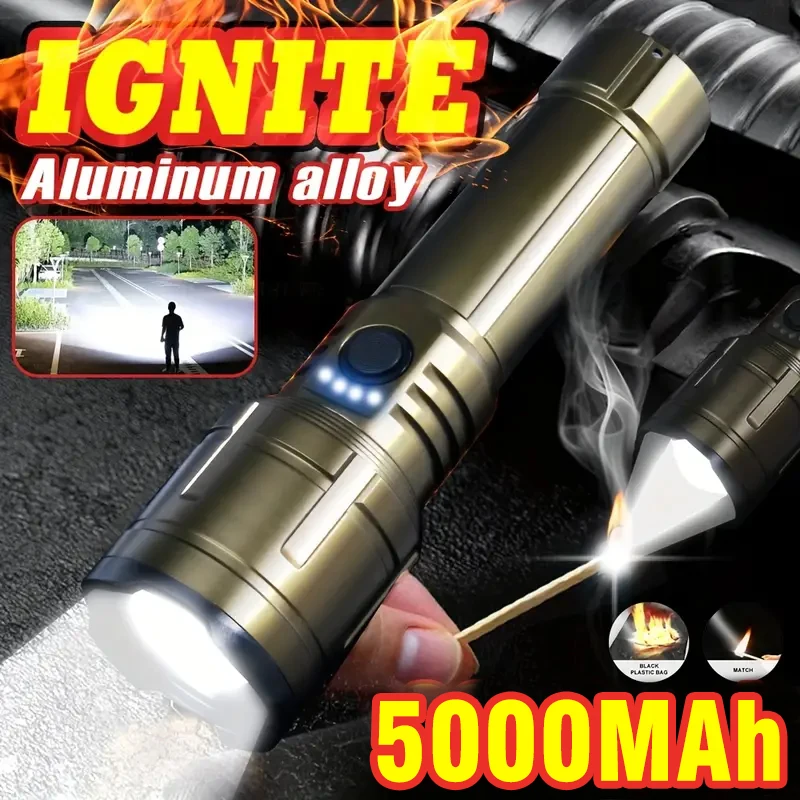 Bright Zoomable Flashlight w/  - Outdoor Power Bank avaliação e preço
