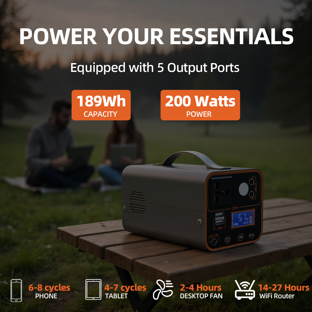 200W Portable Power Station 22 - Outdoor Power Source avaliação e preço