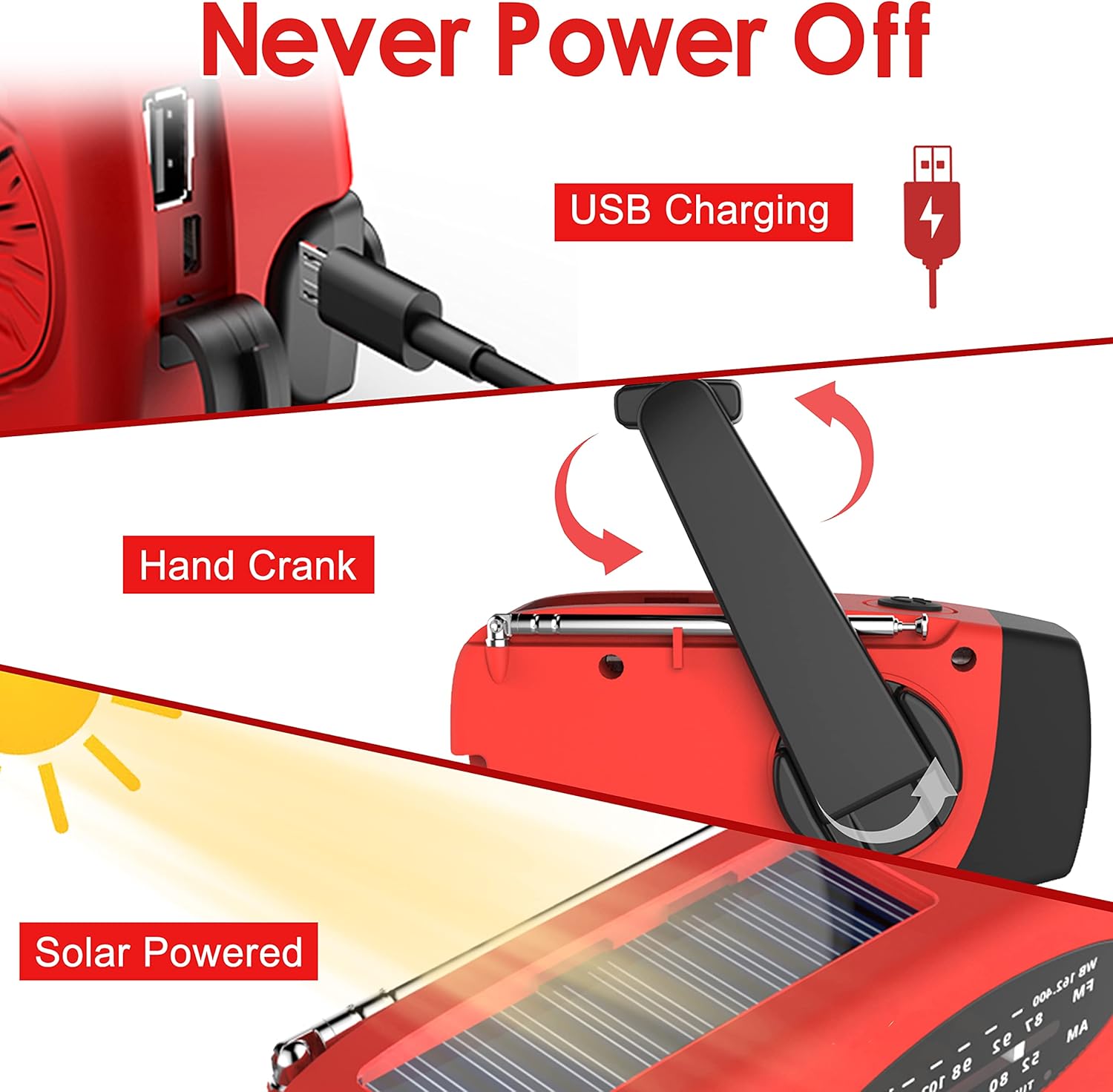 Multifunctional Hand Cranked G - Outdoor Power Source avaliação e preço