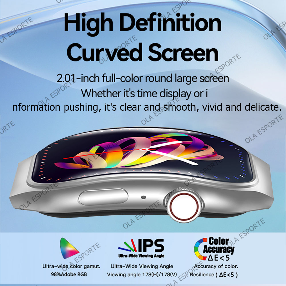 New Smart Watch 3D Curved Scre - Outdoor Power Meter avaliação e preço
