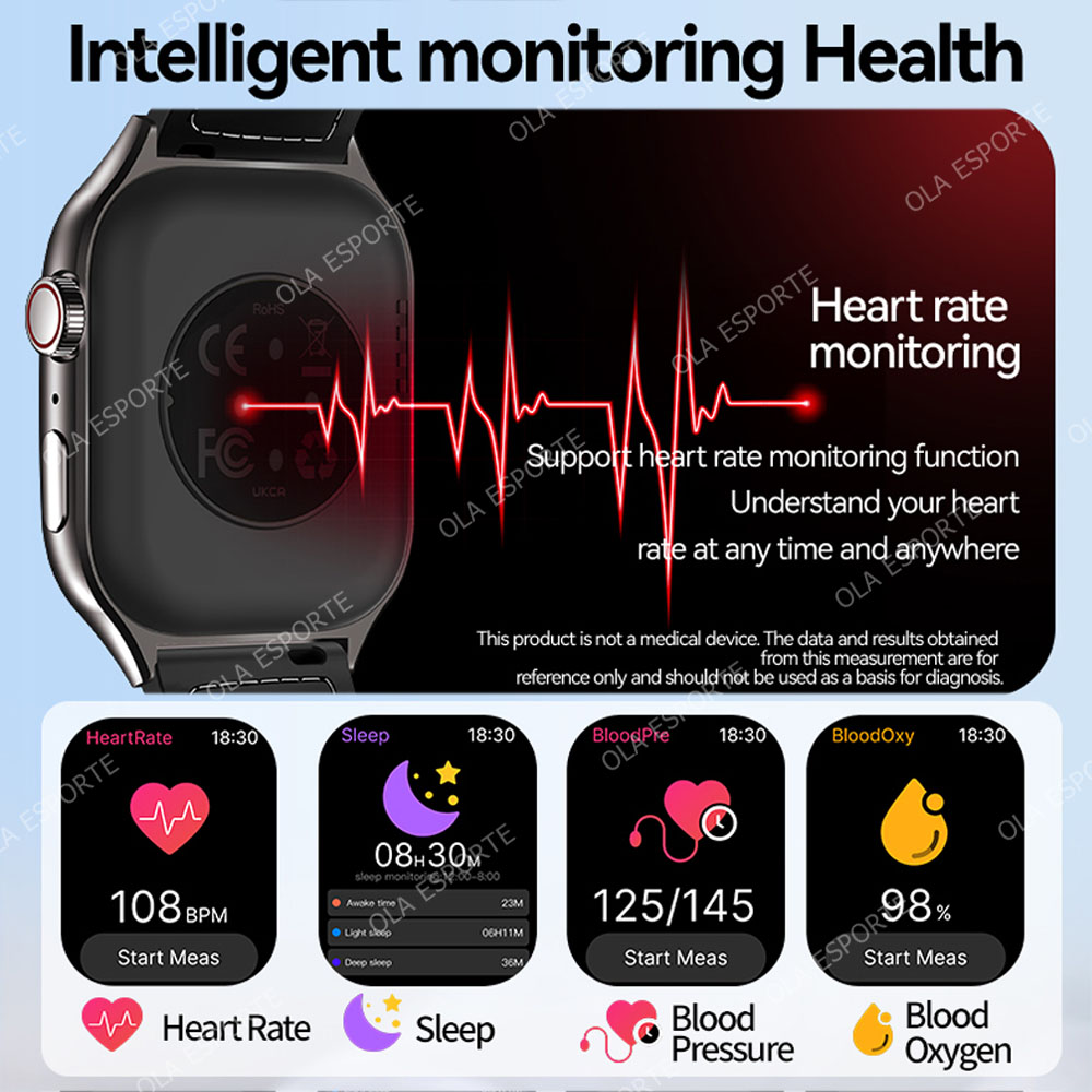 New Smart Watch 3D Curved Scre - Outdoor Power Meter avaliação e preço