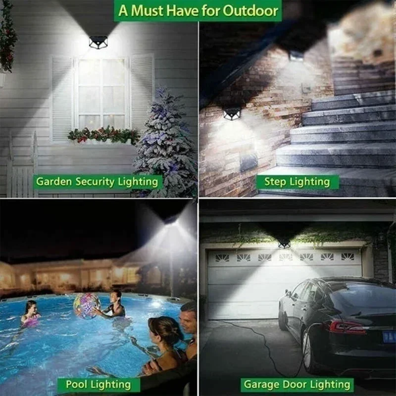 1/2/4PCS Motion Sensor Solar L - Outdoor Power Outlet Weatherproof avaliação e preço