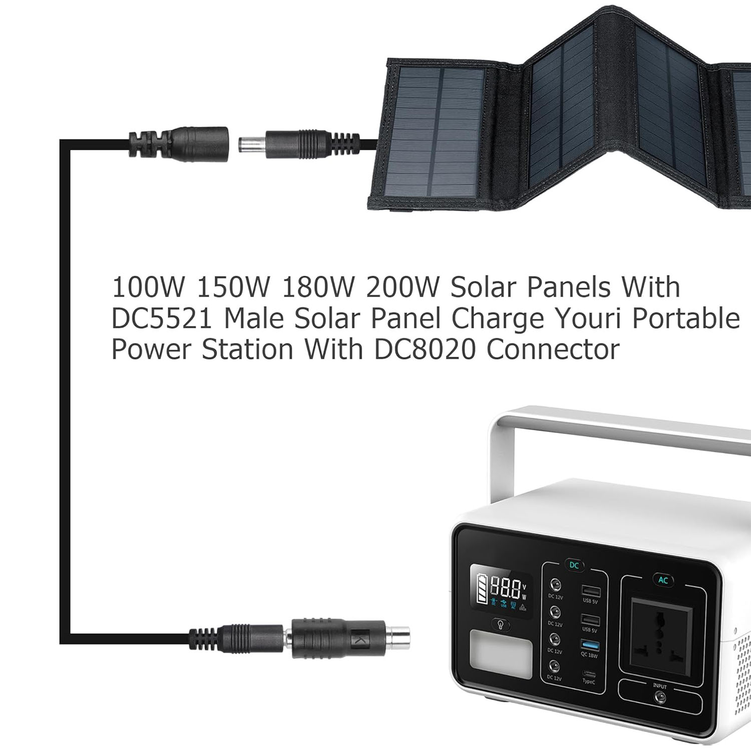 DC Power 5.5mm X 2.1mm Female  - Portable Generator Inverter avaliação e preço