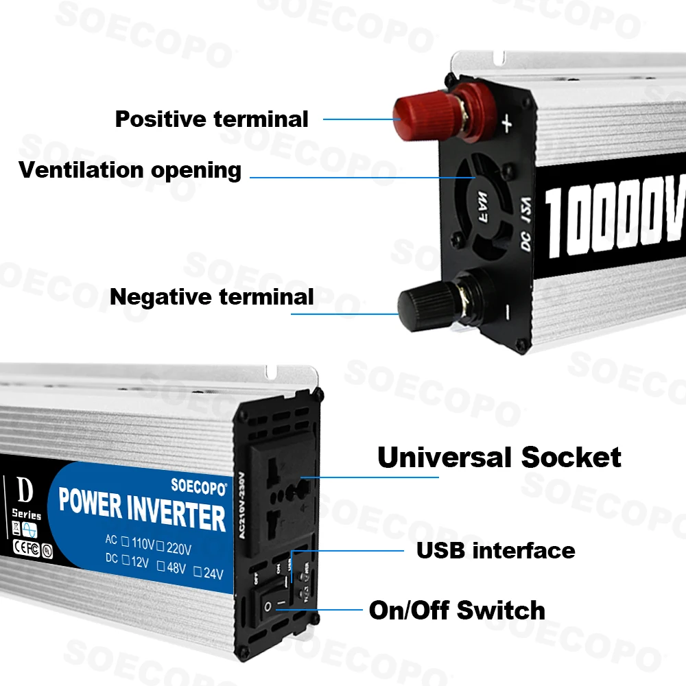Portable 10000W Inverter 12V/2 - Portable Generator Inverter avaliação e preço