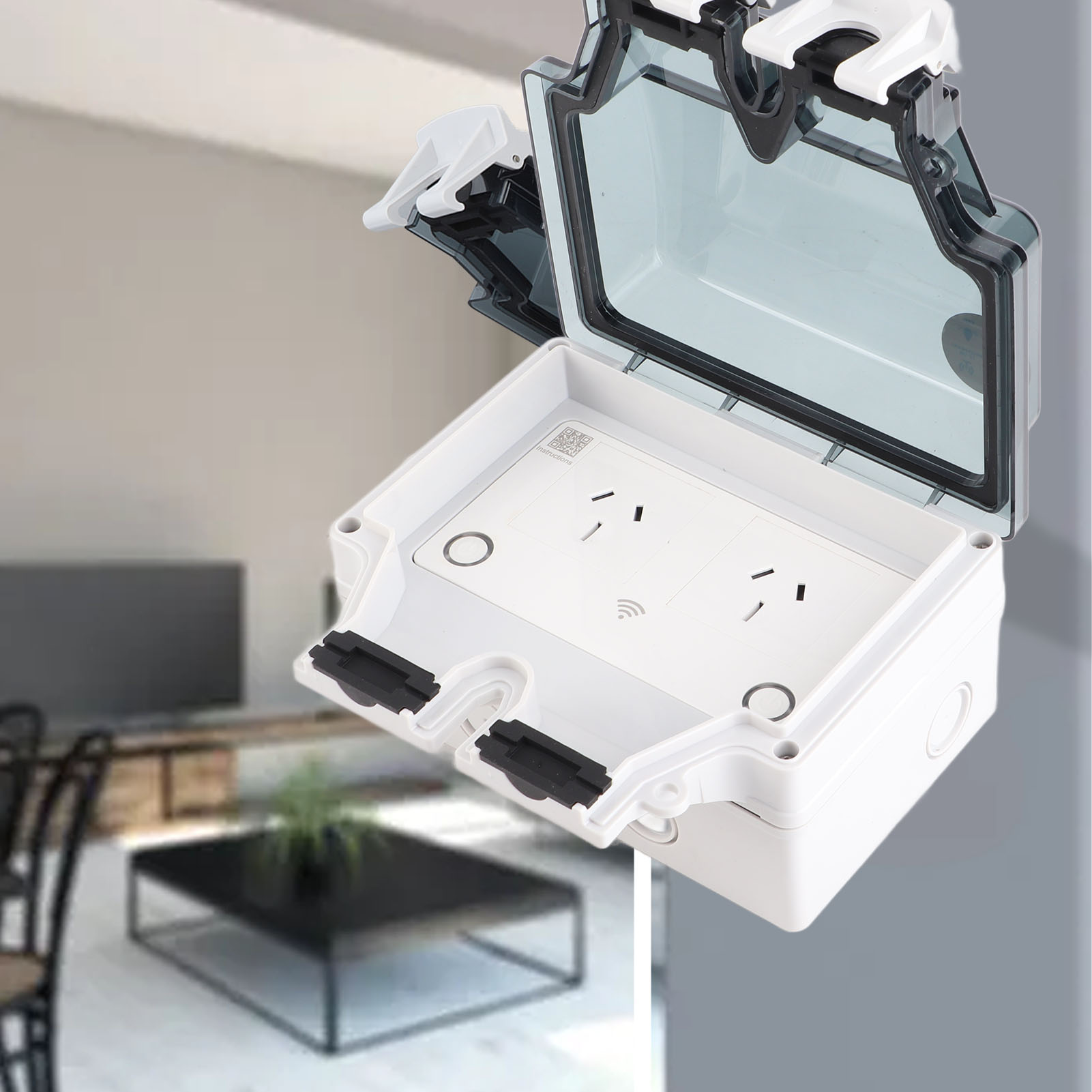Waterproof Socket WiFi Socket  - Outdoor Power Outlet Weatherproof avaliação e preço