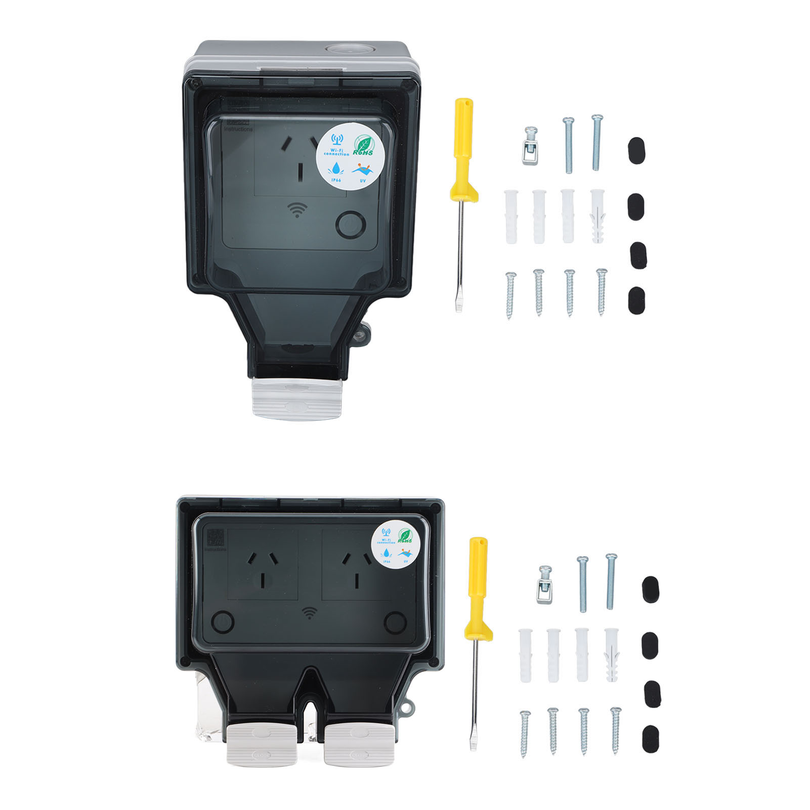 Waterproof Socket WiFi Socket  - Outdoor Power Outlet Weatherproof avaliação e preço