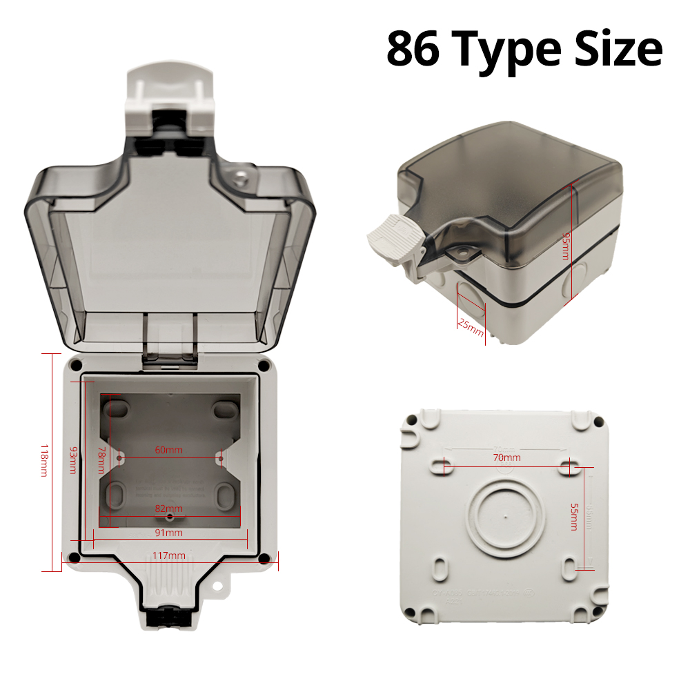 Wallpad IP66 Dustproof Waterpr - Outdoor Power Outlet Weatherproof avaliação e preço