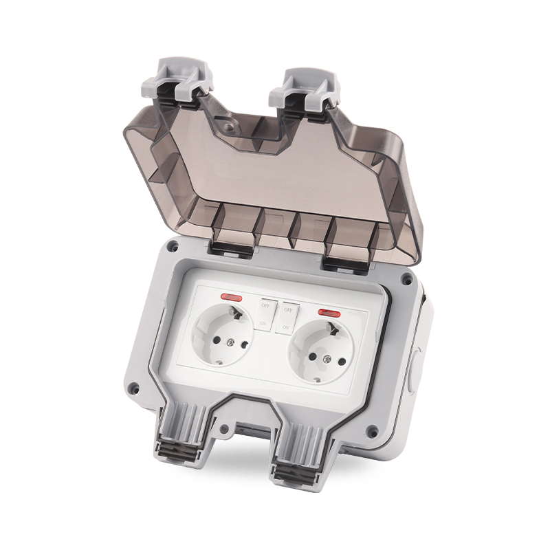 IP66 EU Germany Standard Water - Outdoor Power Outlet Weatherproof avaliação e preço