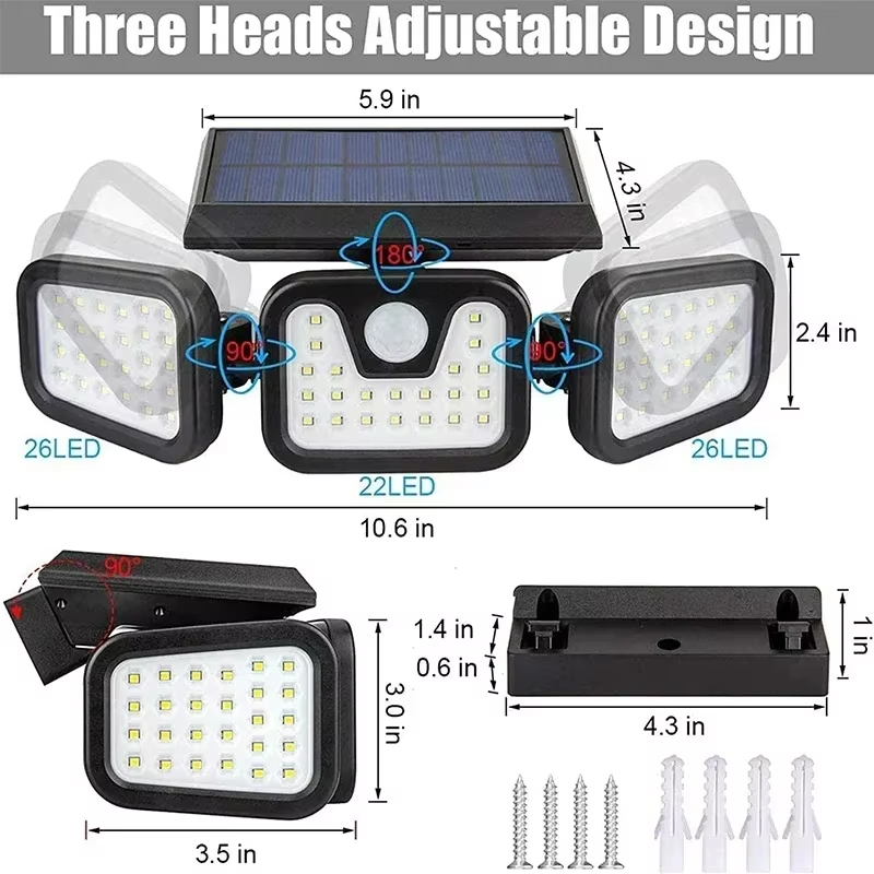 Led Solar Light Outdoor Motion - Outdoor Power Outlet Weatherproof avaliação e preço