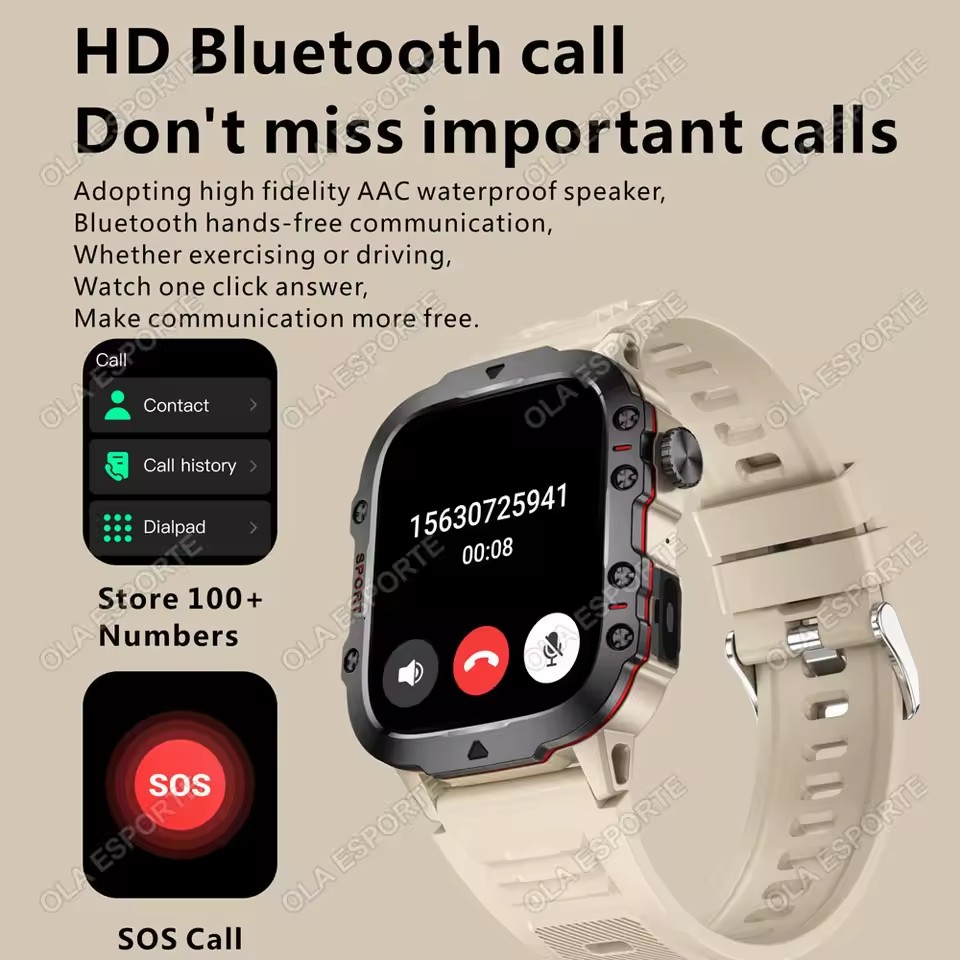 2026 New Military Smart Watch  - Outdoor Power Meter avaliação e preço