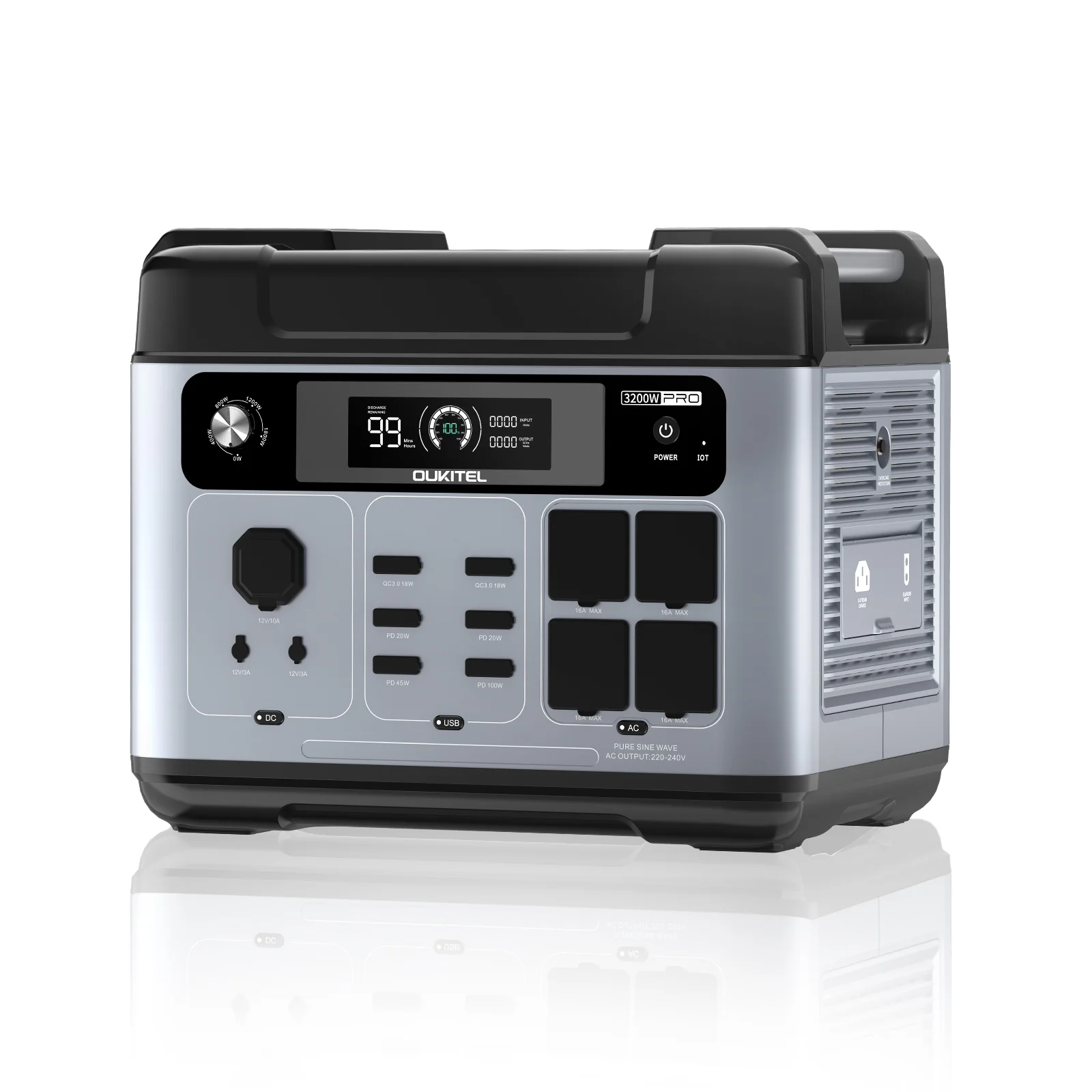 OUKITEL New P2001 PRO 3200W Po - Portable Generator Inverter avaliação e preço