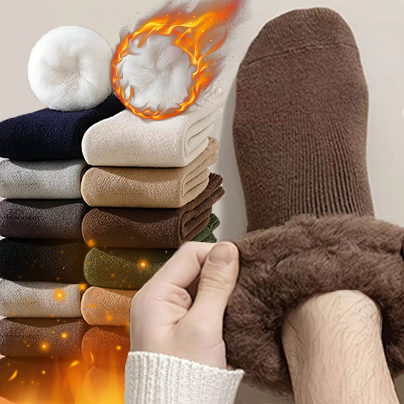 Fleece Lined Thermal Socks Men - Outdoor Power Source avaliação e preço