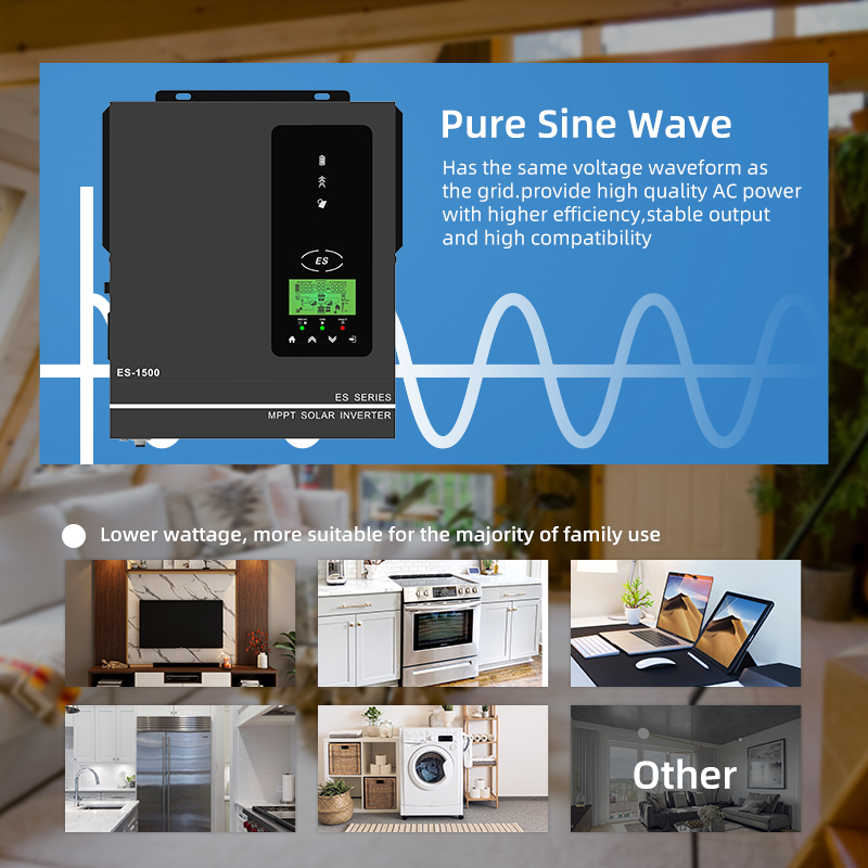 Anern 1500W 1000W Hybrid Solar - Portable Generator Inverter avaliação e preço