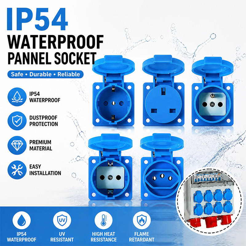 IP54 16A Waterproof Industrial - Outdoor Power Outlet Weatherproof avaliação e preço