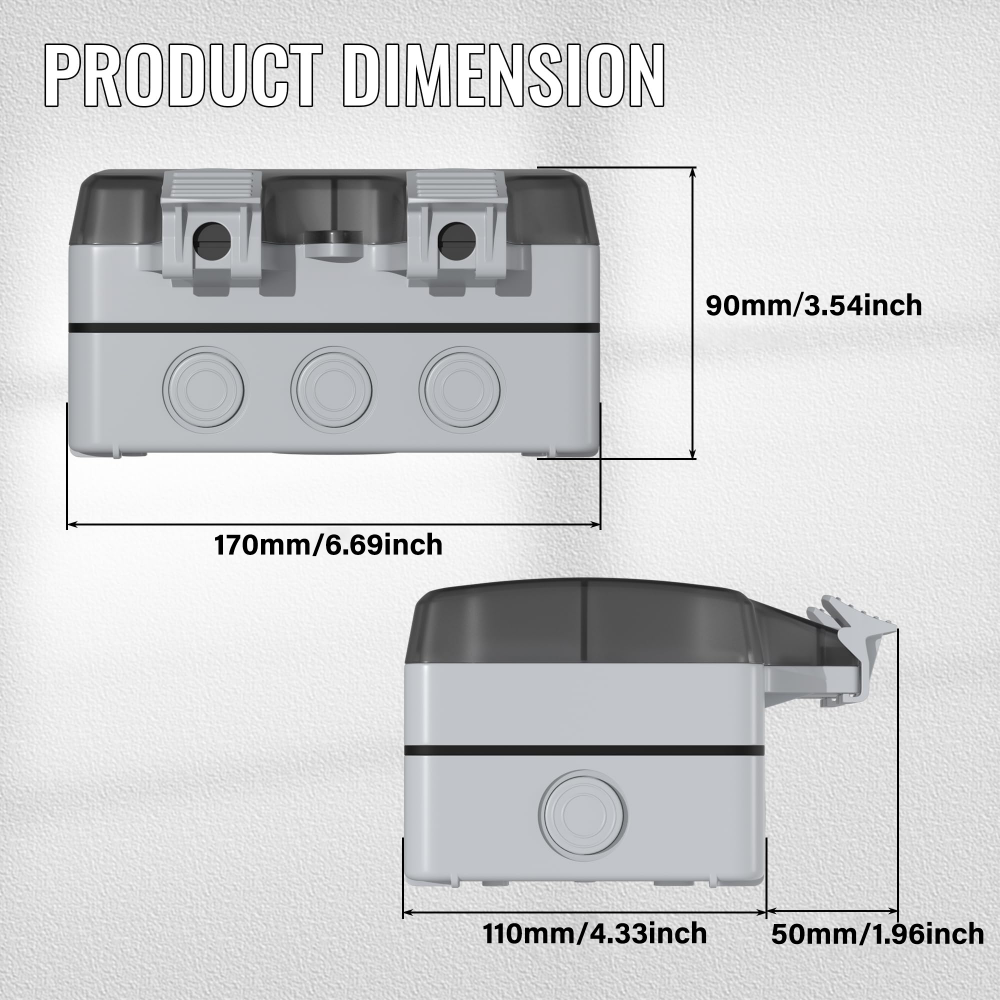 EIOMR France IP66 Weatherproof - Outdoor Power Outlet Weatherproof avaliação e preço