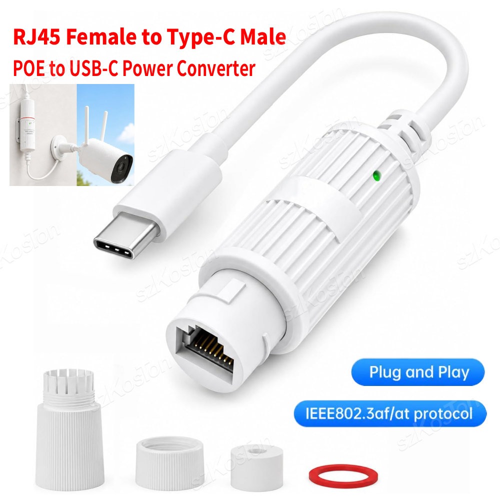 POE to USB-C Power Converter R - Outdoor Power Adapter Usb avaliação e preço