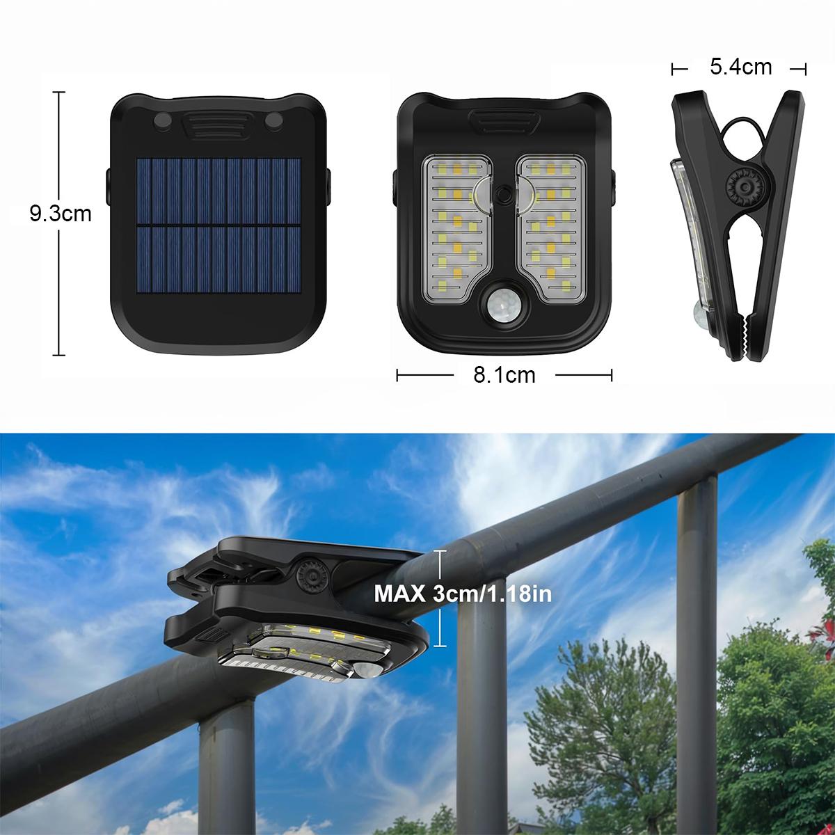Solar Clip Led Light Motion Se - Outdoor Power Outlet Weatherproof avaliação e preço