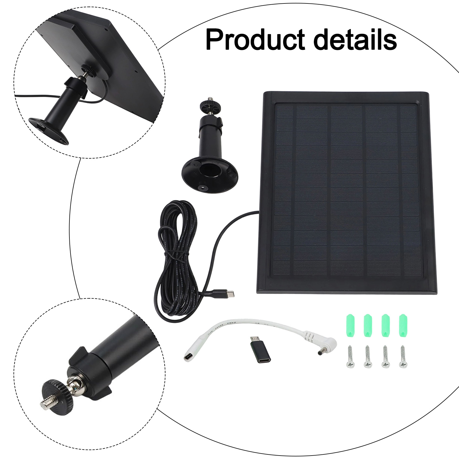 For Ring Devices Solar Charger - Outdoor Power Adapter Usb avaliação e preço