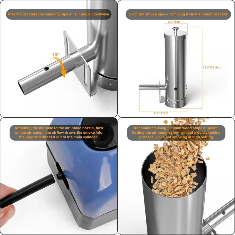 Portable Electric BBQ Smoker w - Outdoor Power Source avaliação e preço