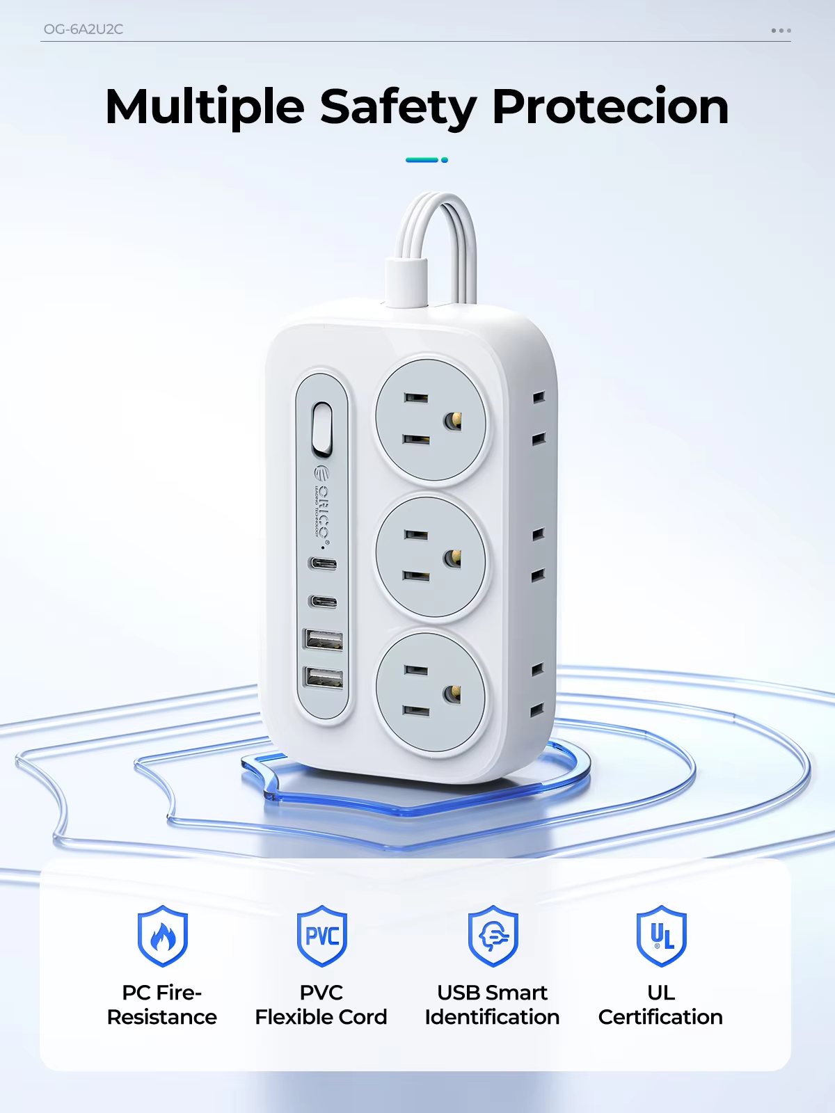 ORICO Power Strip 6 AC Outlets - Outdoor Power Adapter Usb avaliação e preço