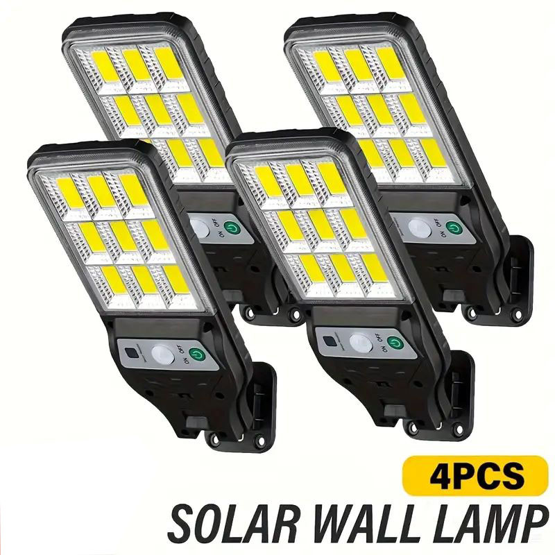 4PCS Solar Wall Light with Mot - Outdoor Power Outlet Weatherproof avaliação e preço