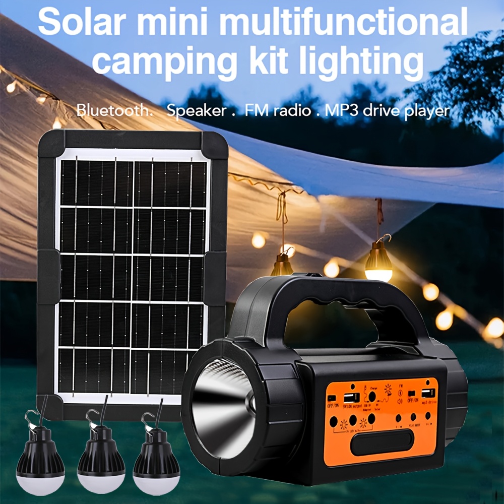 Solar Rechargeable Camping Lig - Outdoor Power Bank avaliação e preço