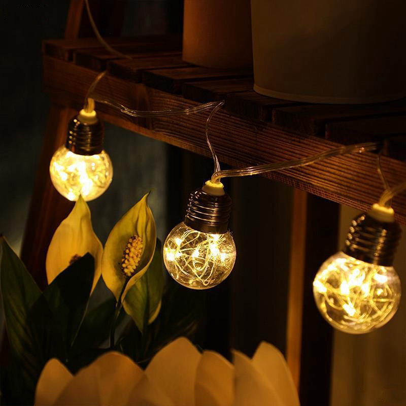 4M 10Bulbs Patio String Light  - Outdoor Power Adapter Usb avaliação e preço