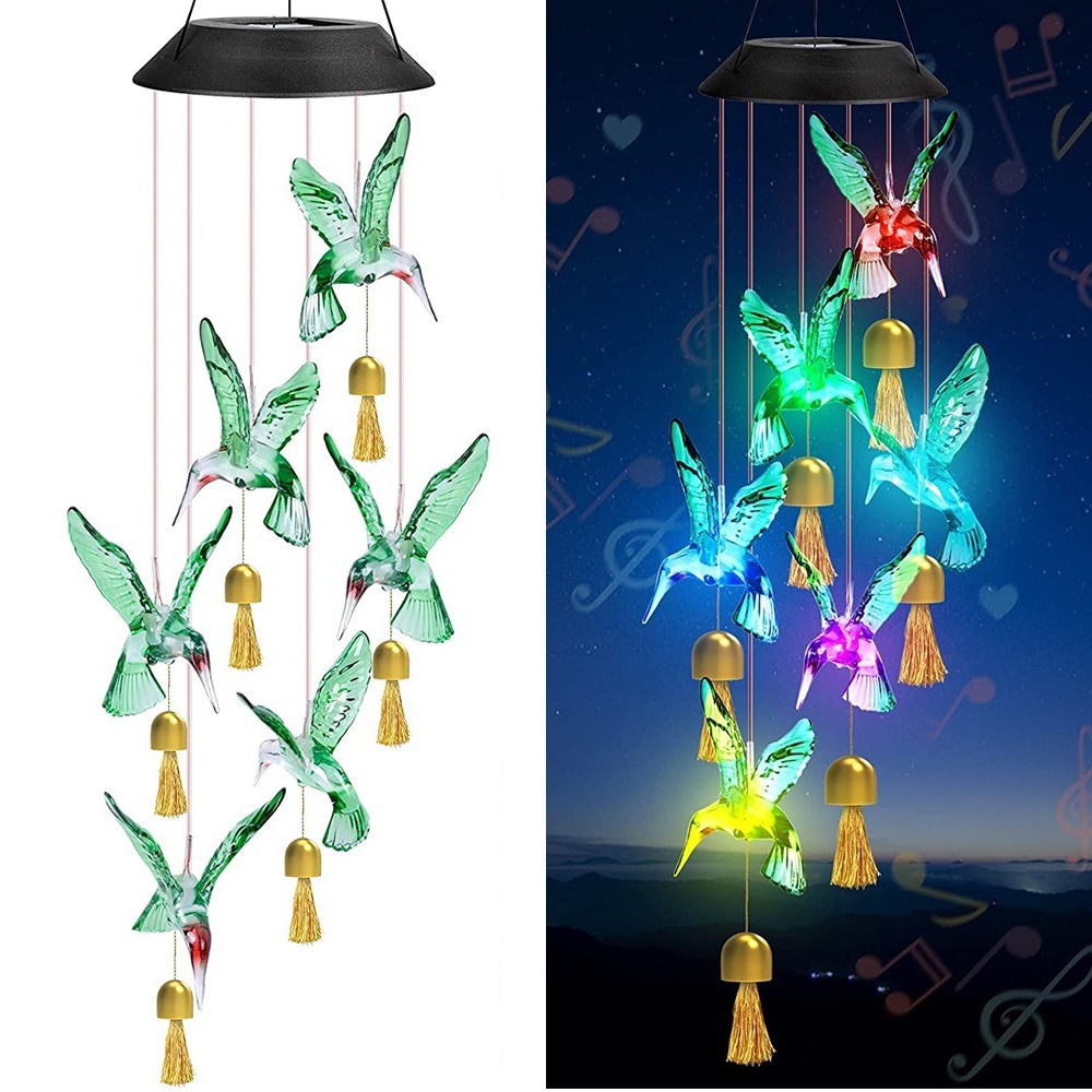 Household Wind Chimes Solar Po - Outdoor Power Source avaliação e preço