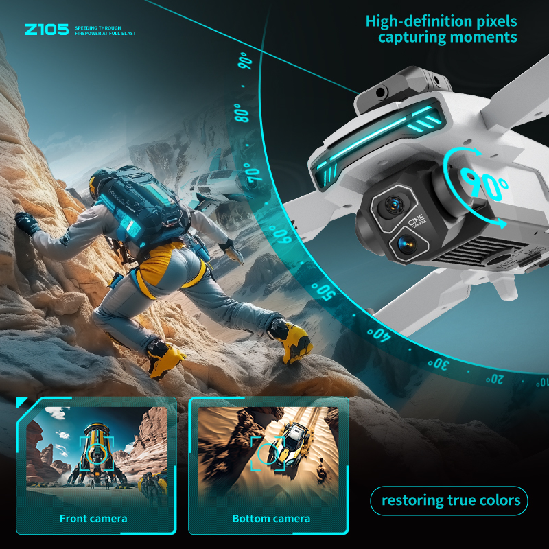 New Z105 RC Drone 8K Professio - Outdoor Power Plus avaliação e preço
