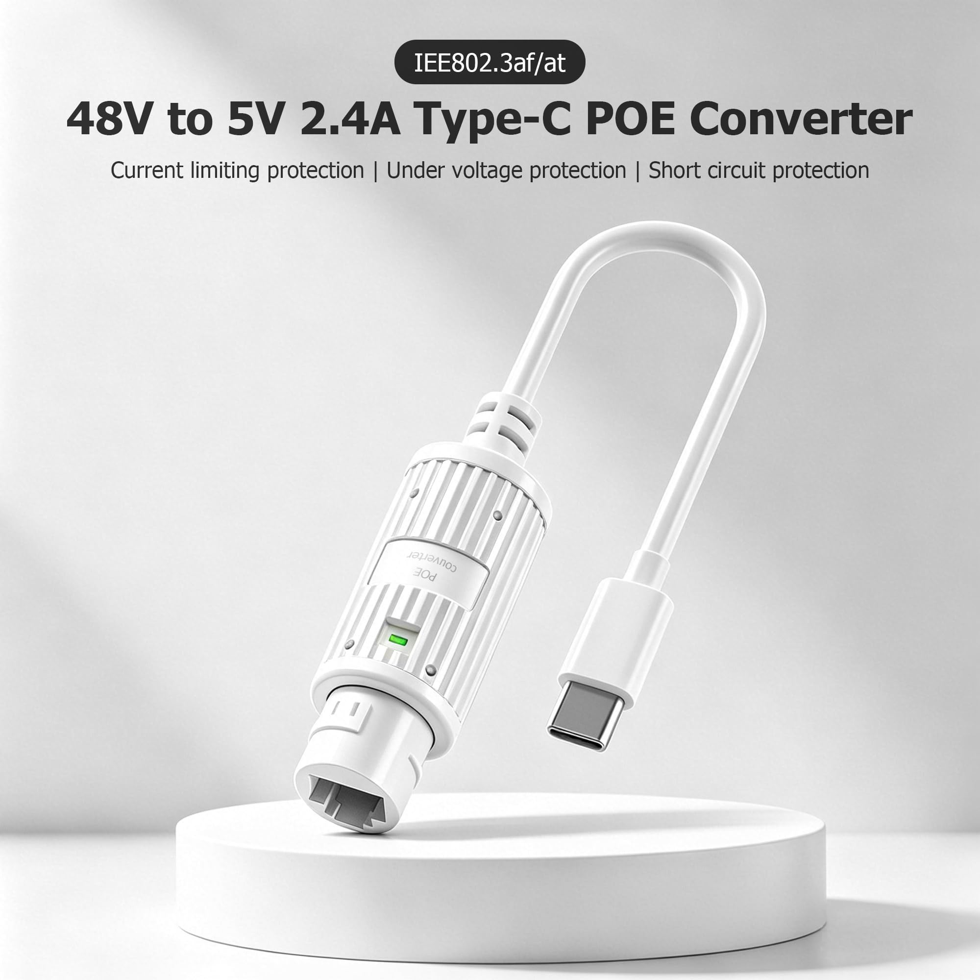 POE to USB-C Power Converter O - Outdoor Power Adapter Usb avaliação e preço