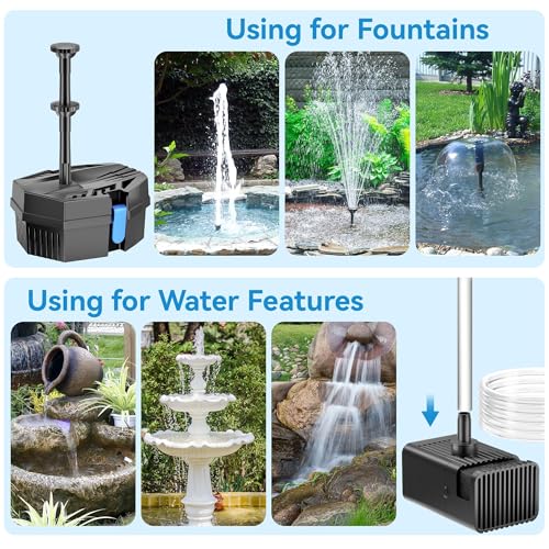8W Solar Fountain Pump With 30 - Outdoor Power Bank avaliação e preço