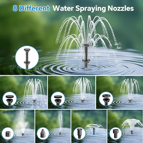 8W Solar Fountain Pump With 30 - Outdoor Power Bank avaliação e preço