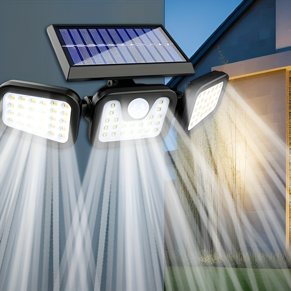 Solar LED Wall Light |Three-he - Outdoor Power Outlet Weatherproof avaliação e preço