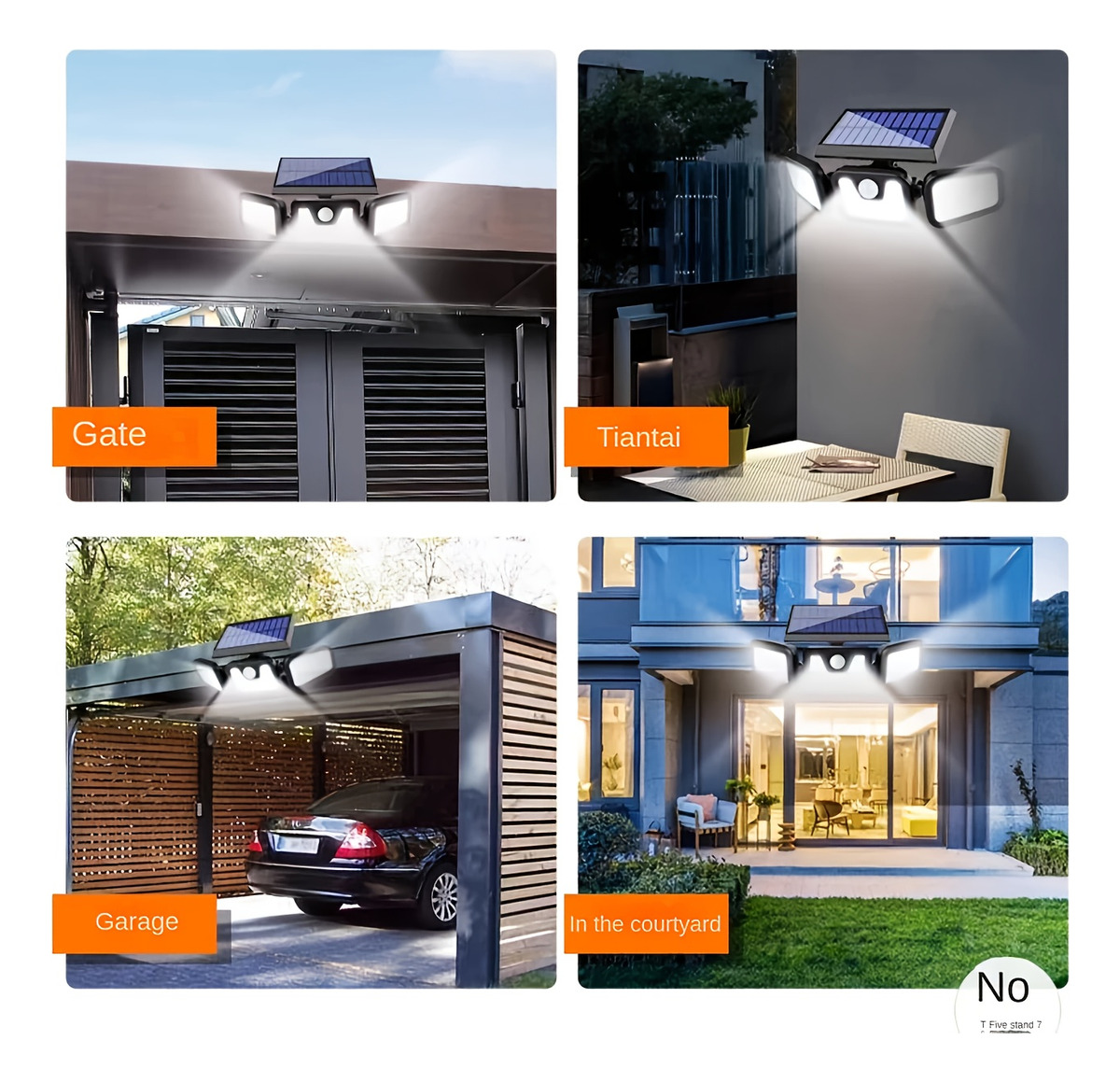 Solar LED Wall Light |Three-he - Outdoor Power Outlet Weatherproof avaliação e preço