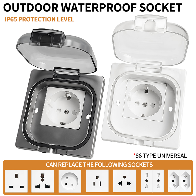 IP65 Waterproof Outdoor Socket - Outdoor Power Outlet Weatherproof avaliação e preço