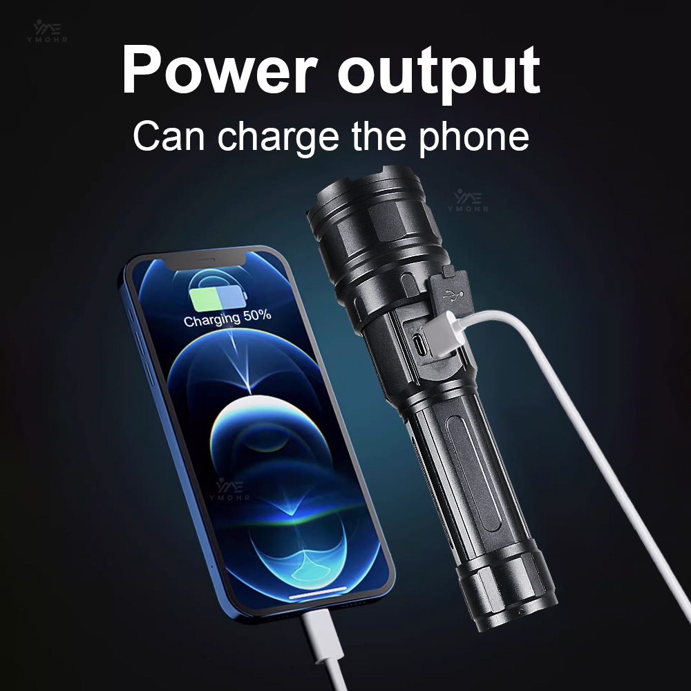 White Laser High Power Flashli - Outdoor Power Bank avaliação e preço