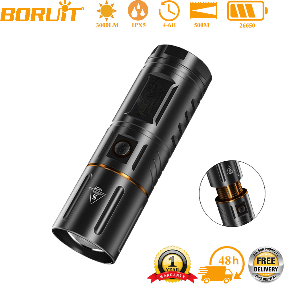 BORUiT Ultra Bright 3000LM LED - Outdoor Power Bank avaliação e preço