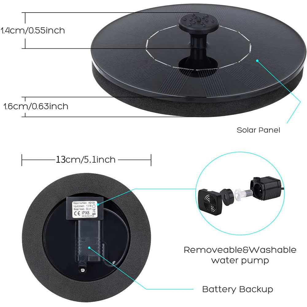 Waterfall Fountain Mini Solar  - Outdoor Power Source avaliação e preço