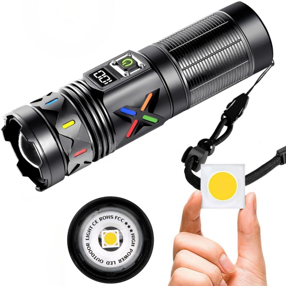 High Power LED Flashlight Tele - Outdoor Power Meter avaliação e preço