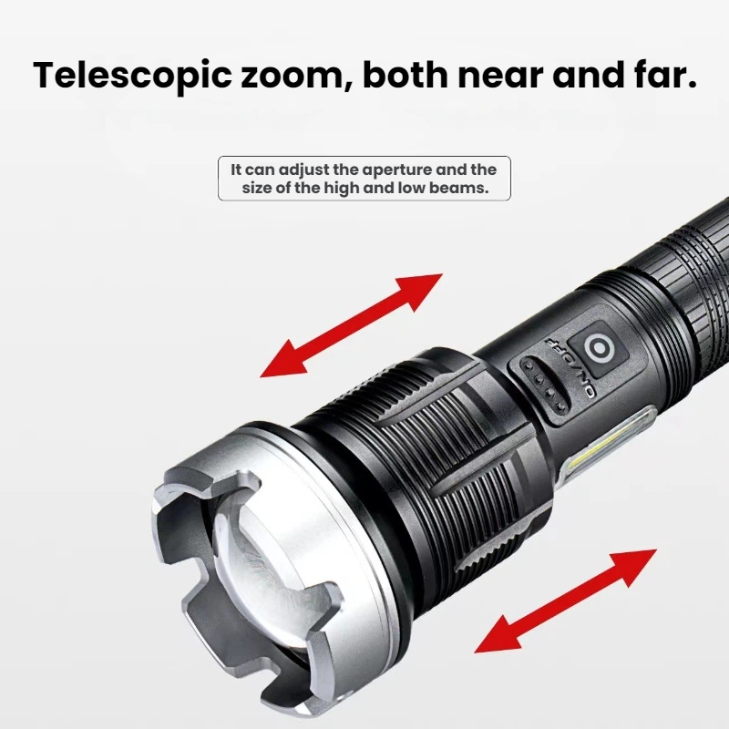 High-power LED Flashlight Tele - Outdoor Power Meter avaliação e preço